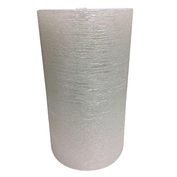 One Hundreds Eighty Degree Metallic Pillar Candle Silver 3 x 6 inch - A Secret Admirer