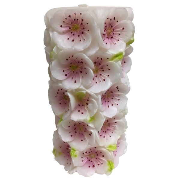 One Hundreds Eighty Degree Sculpted Flower Candle with Cello Bag - White - A Secret Admirer