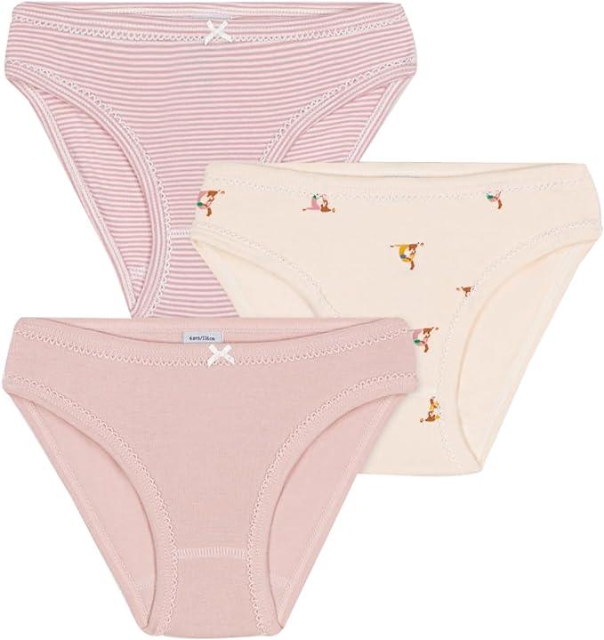 Petit Bateau GIRLS Cotton Knickers PANTIES STRIPED AND PRINTED - 3 - Pack SIZES 2 - 12 YEARS - A Secret Admirer