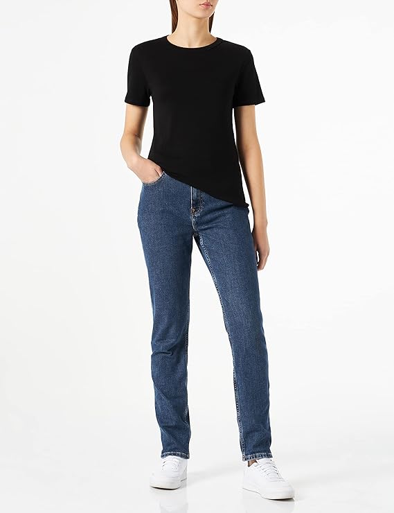 Petit Bateau Women's Iconic Cotton Round Neck T-Shirt Black Color Style A03YY Sizes XXSmall - XLarge - A Secret Admirer