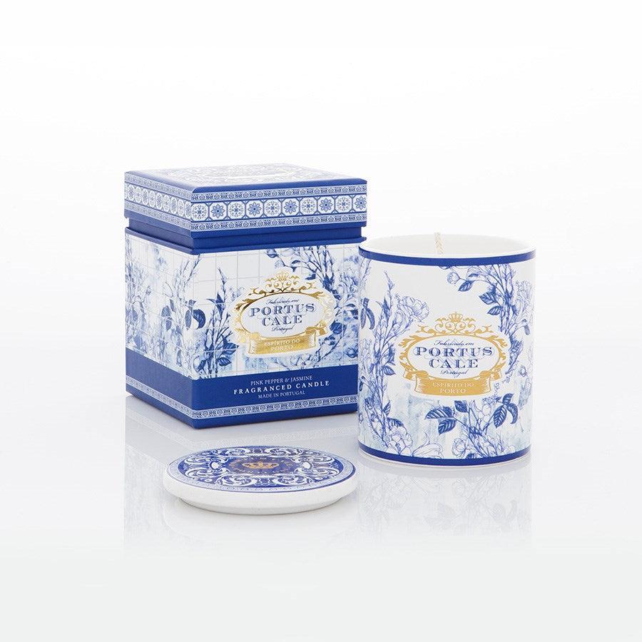 Portus Cale Gold & Blue Candle 7.4 Oz - A Secret Admirer