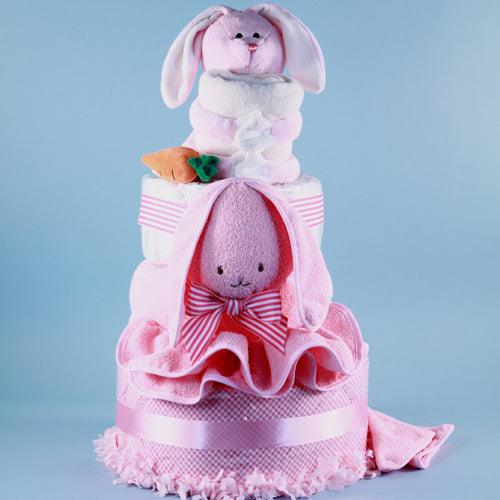 Ricki Rabbit Deluxe Diaper Cake Baby Gift - A Secret Admirer