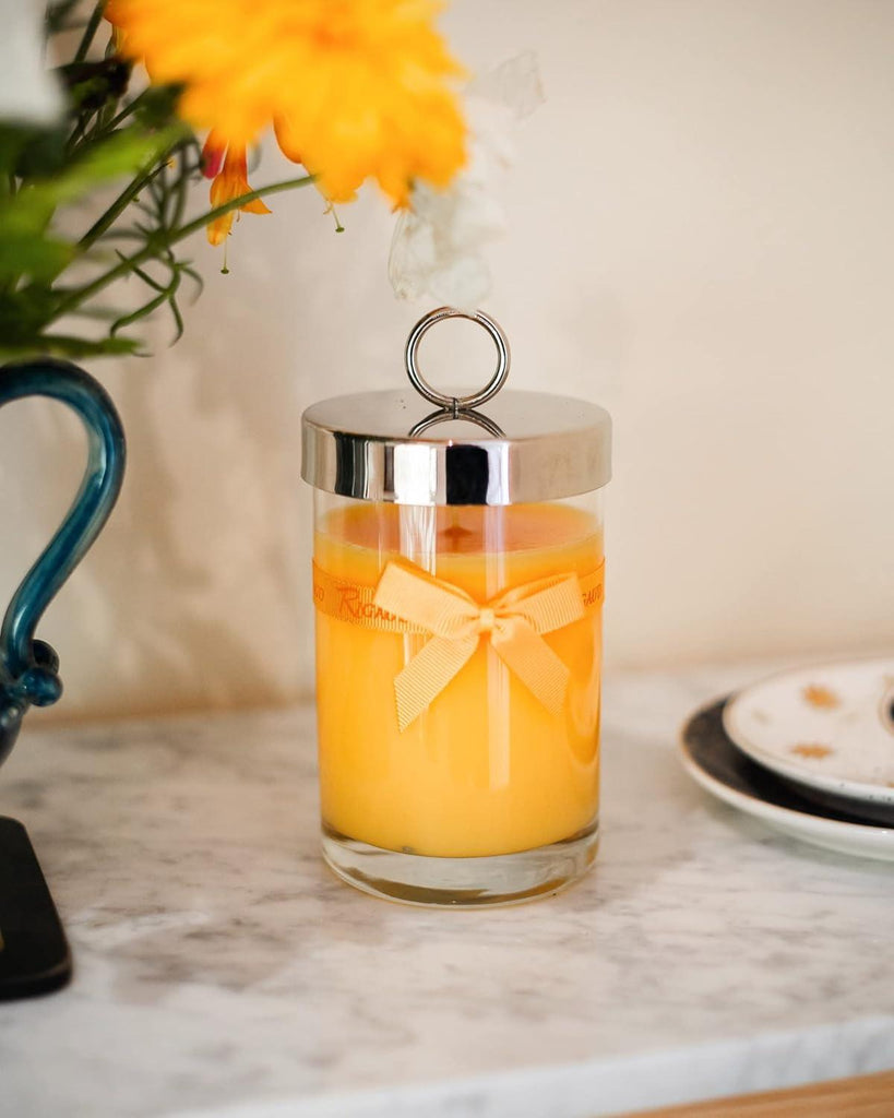 Rigaud Candle Large Design Sunflower Yellow 100% Made in France - A Secret Admirer