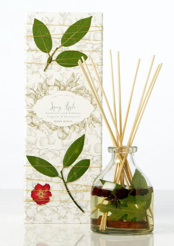 Rosy Rings Petal and Thread Spicy Apple Reed Diffuser 13oz - A Secret Admirer