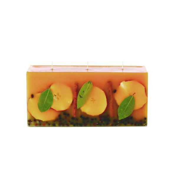 Rosy Rings Spicy Apple Botanical 3 Wick Brick Candle - A Secret Admirer