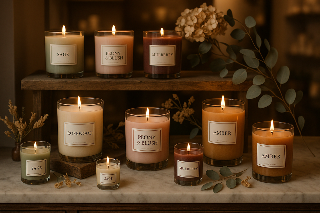 Scented Candle Collections for the candle store