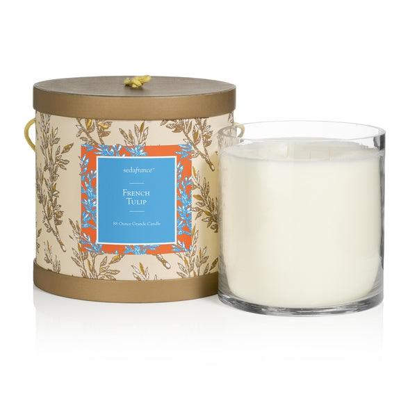 Seda France Classic Toile 4 - Wick Candle Sumptuous French Tulip 88oz - A Secret Admirer