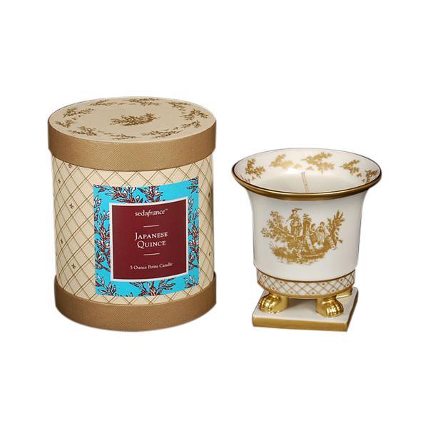 Seda France Classic Toile Ceramic Petite Candle Japanese Quince 5oz - A Secret Admirer