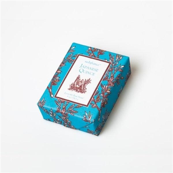 Seda France Classic Toile Japanese Quince Paper - Wrapped Bar Soap 6oz - A Secret Admirer