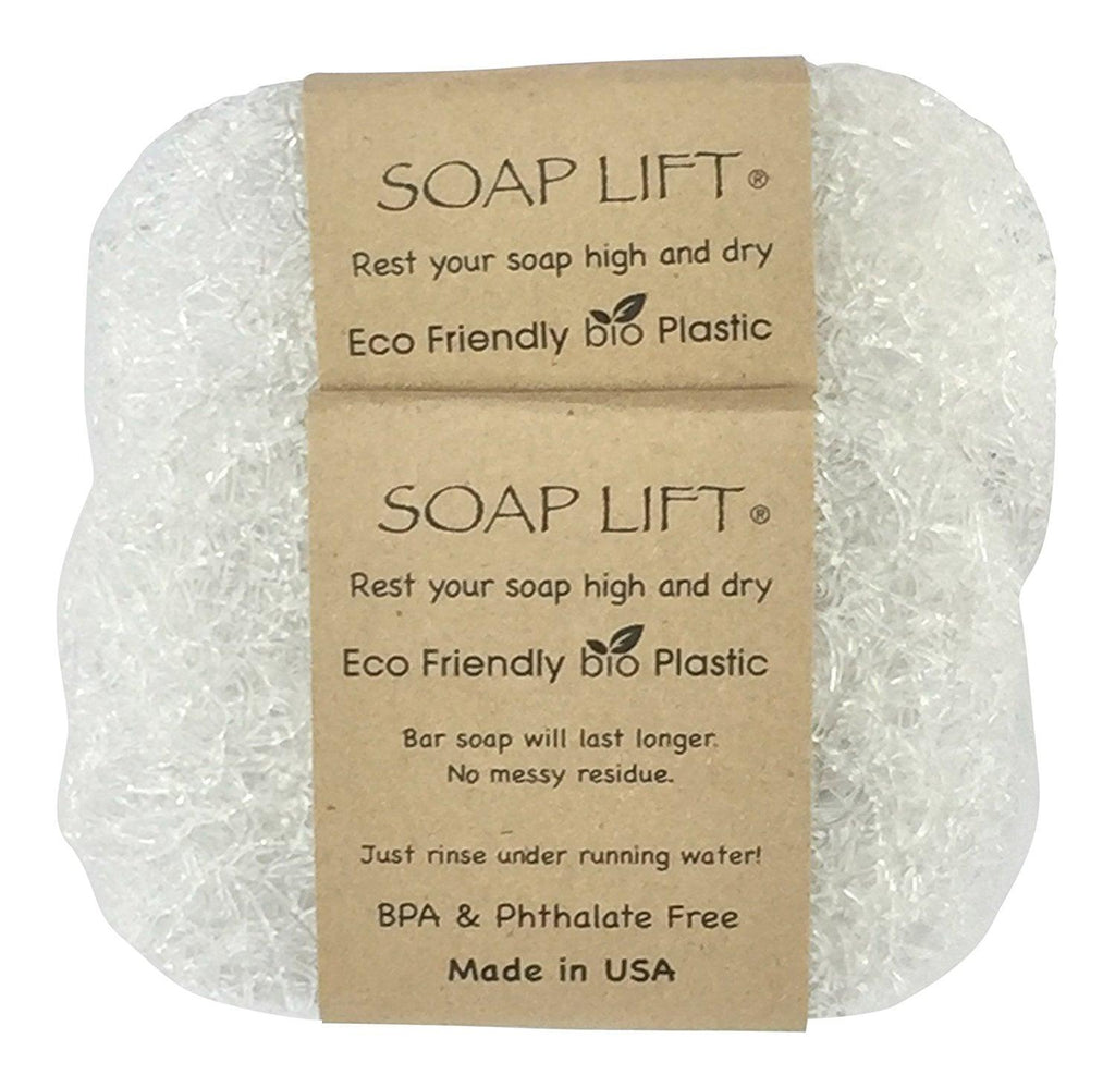 Soap Lift Soap Dish, Two Pack - Clear - A Secret Admirer