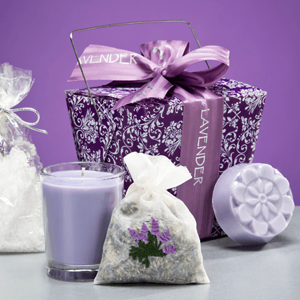 Sonoma Lavender take - out - box purple 4 items - A Secret Admirer