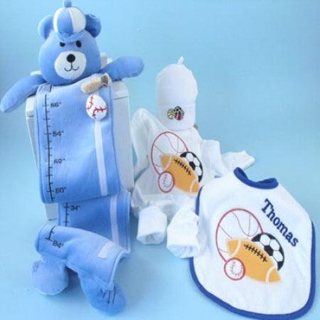 Sport Balls Layette Personalized Baby Gift - A Secret Admirer