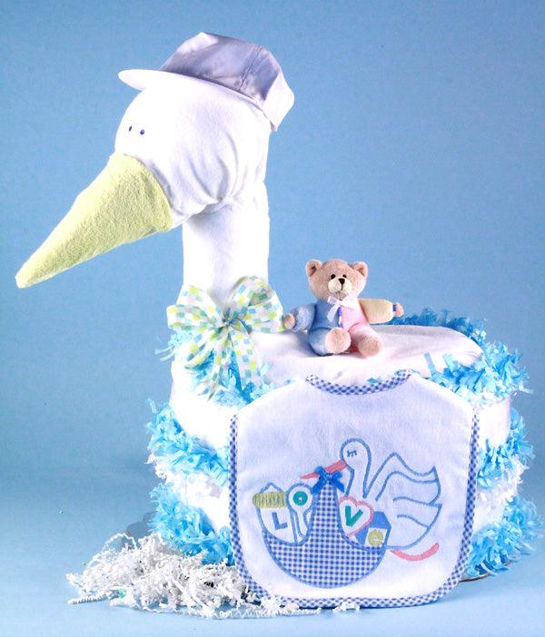 Stork Delivers Baby Girl Diaper Cake - A Secret Admirer