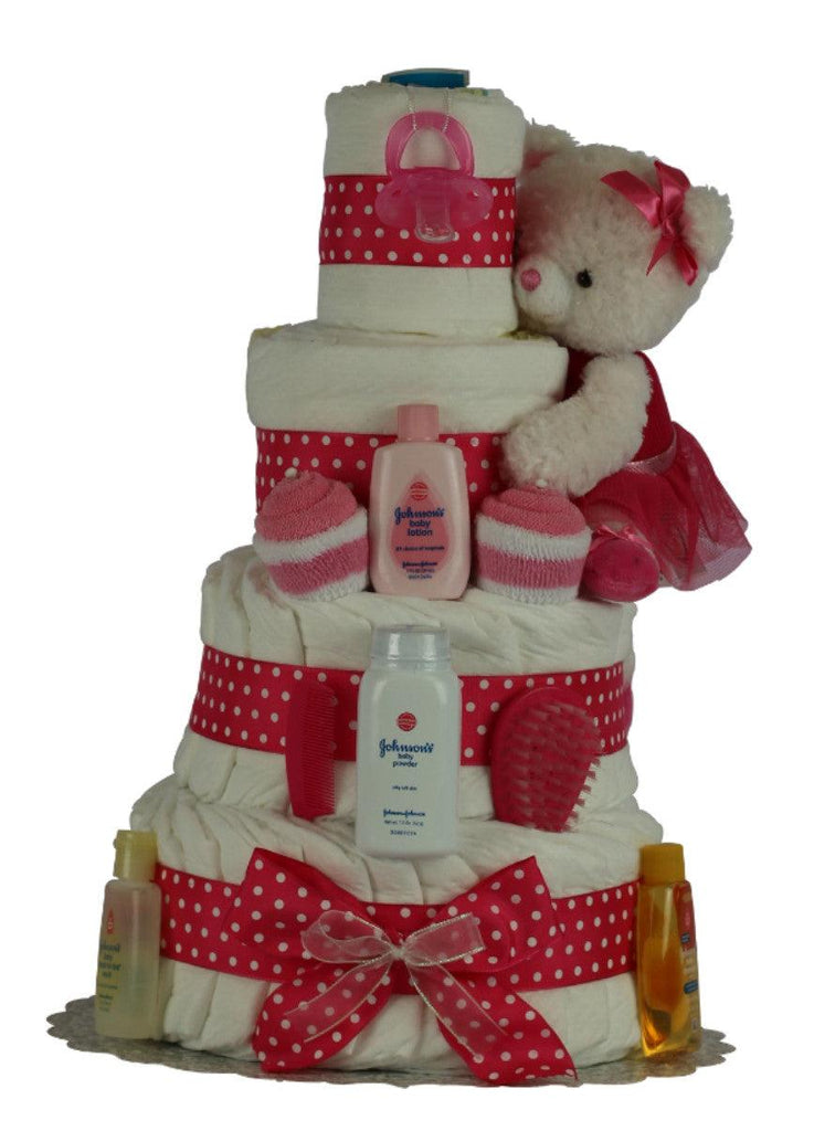 Sweet Ballerine 4 Tiers Diaper Cake - A Secret Admirer