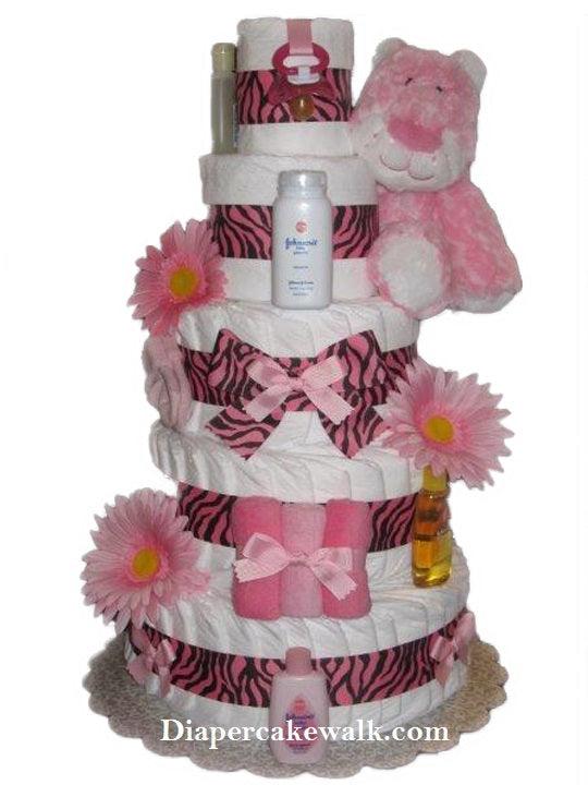 Sweet Safari Leopard Diaper Cake - A Secret Admirer