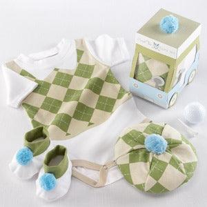 Sweet Tee Three Piece Golf Layette Set in Golf Cart Packaging - A Secret Admirer