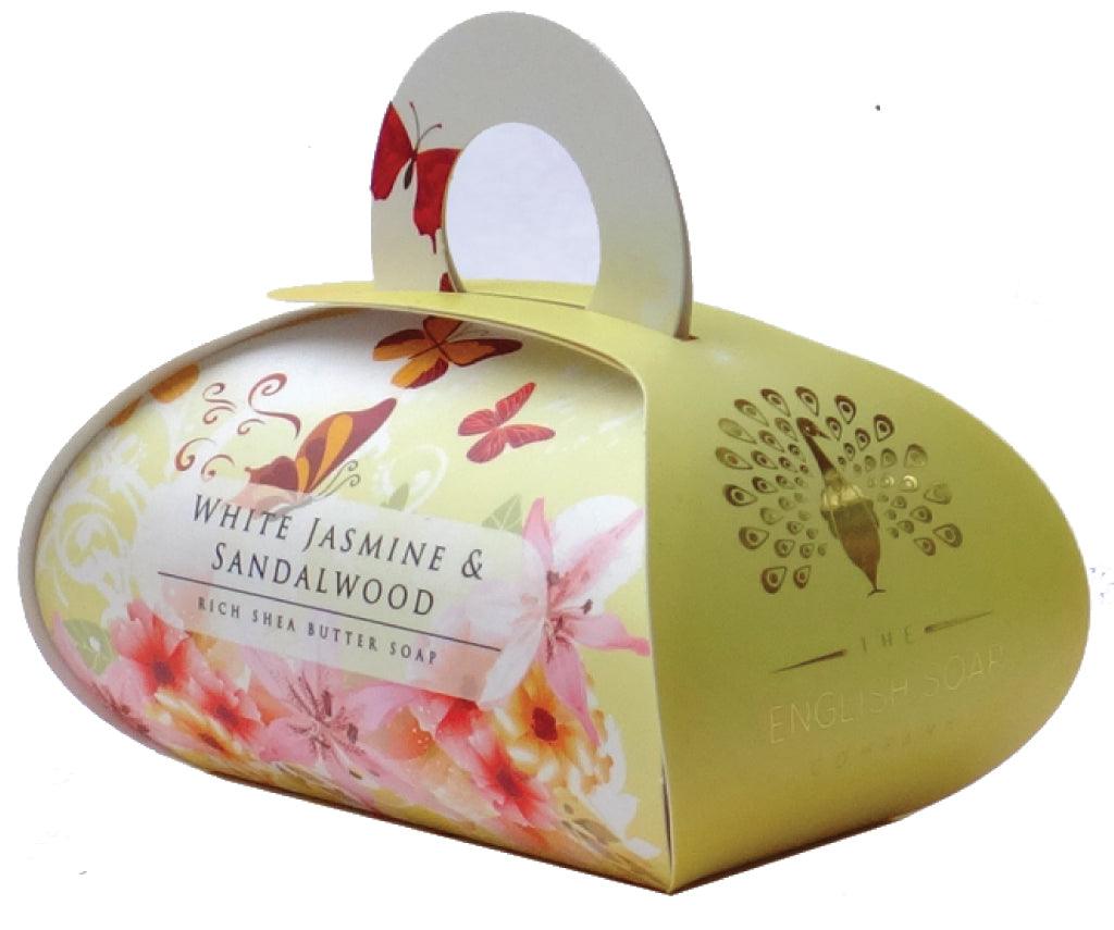 The English Soap Company Luxurious Gift Soap Large White Jasmine & Sandalwood 9.2oz - A Secret Admirer
