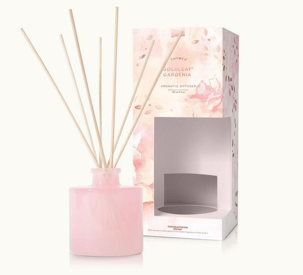 Thymes Goldleaf Gardenia Aromatic Diffuser Petite - A Secret Admirer