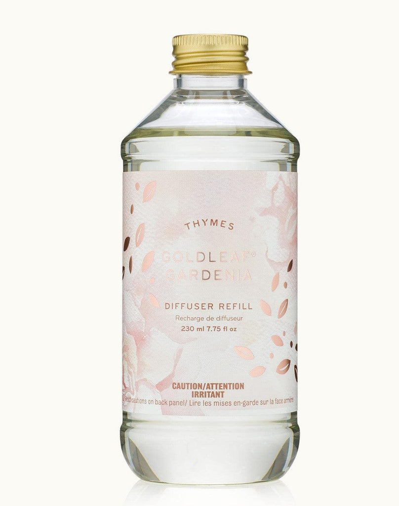 Thymes Goldleaf Gardenia Reed Diffuser Refill - A Secret Admirer