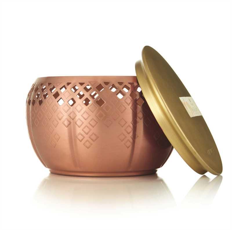 Thymes Heirlum Pumpkin Large Poured Candle, Copper 13oz - A Secret Admirer