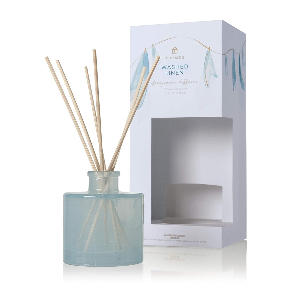 Thymes Washed Linen Petite Diffuser 4oz - A Secret Admirer