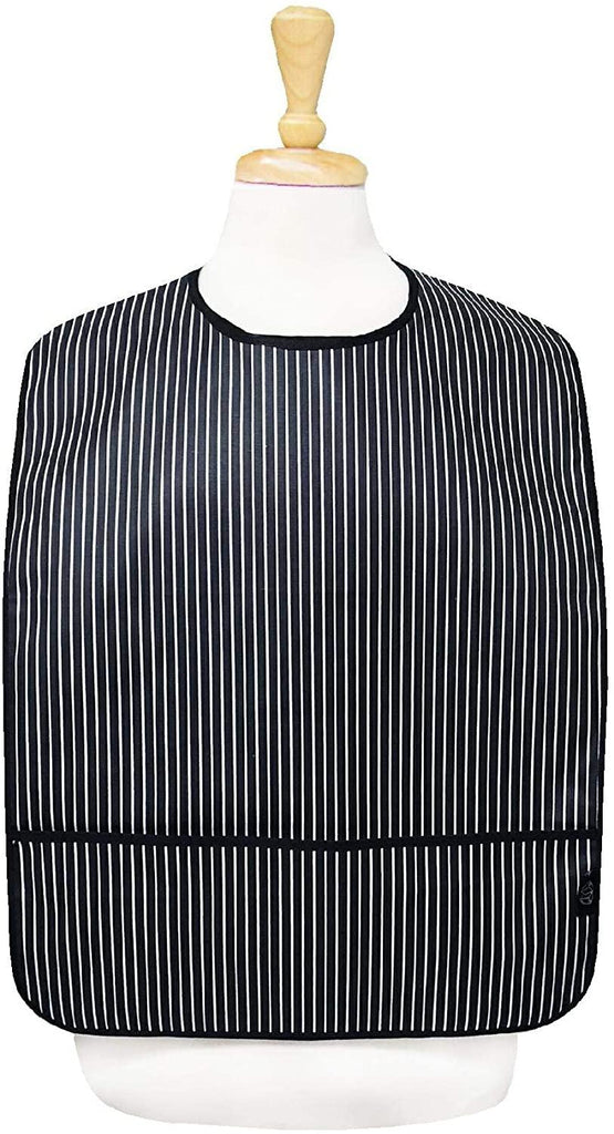 Two Lumps of Sugar Black/White Stripes Adult Apron - A Secret Admirer