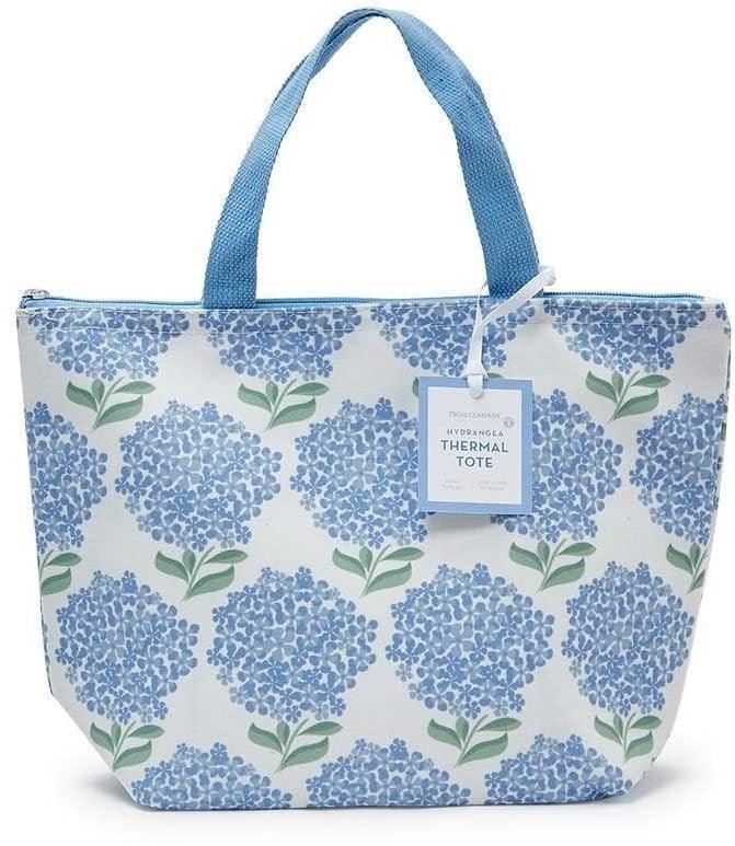 Two's Company Hydrangea Thermal Lunch Tote Bag Assorted 2 Colorways - A Secret Admirer