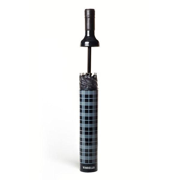 Vinrella Black Plaid Bottle Umbrella - A Secret Admirer