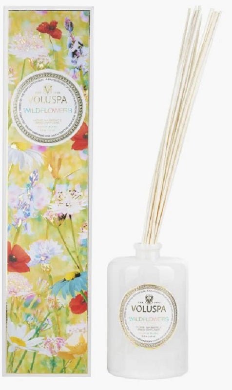 VOLUSPA Wildflowers Reed Diffuser 6 OZ. - A Secret Admirer
