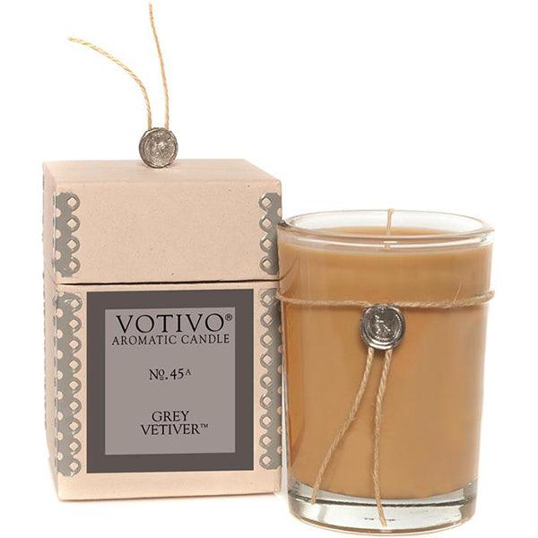 Votivo Aromatic Candle Grey Vetiver 6.8oz - A Secret Admirer