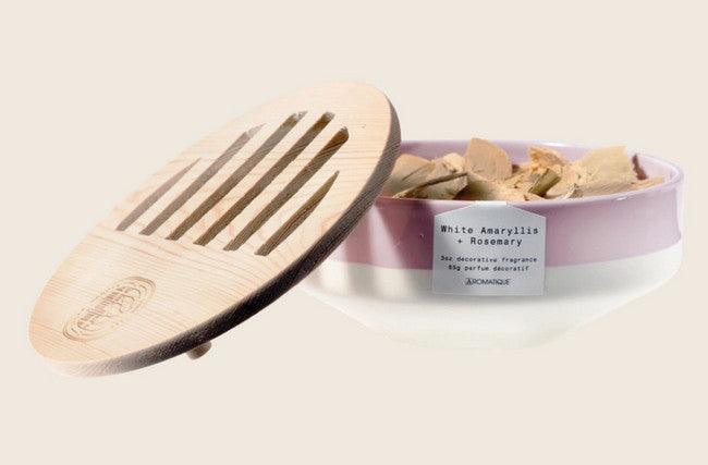 White Amaryllis & Rosemary Decorative Fragrance Bowl - A Secret Admirer