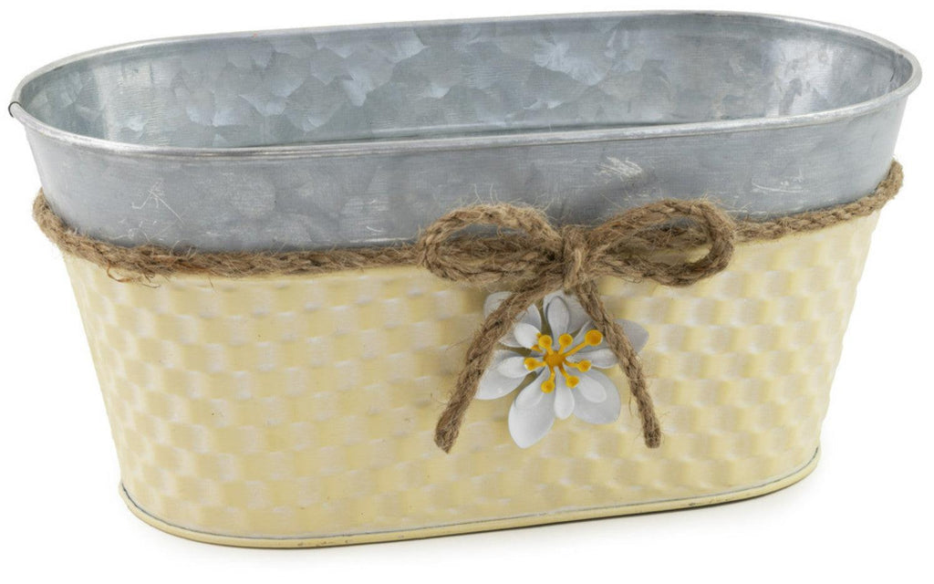Yellow Oval Planter - A Secret Admirer