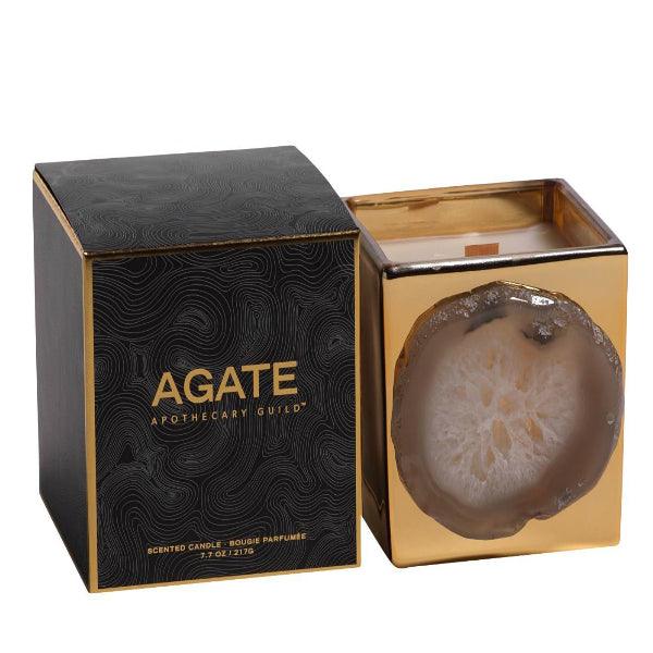 Zodax Apothecary Agate Guild Scented Candle Jar Ocenia 7.7oz - A Secret Admirer