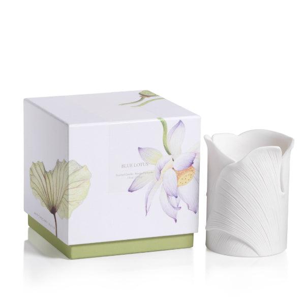 Zodax Apothecary Guild Sandstone Candle Cup Blue Lotus 7.4oz - A Secret Admirer