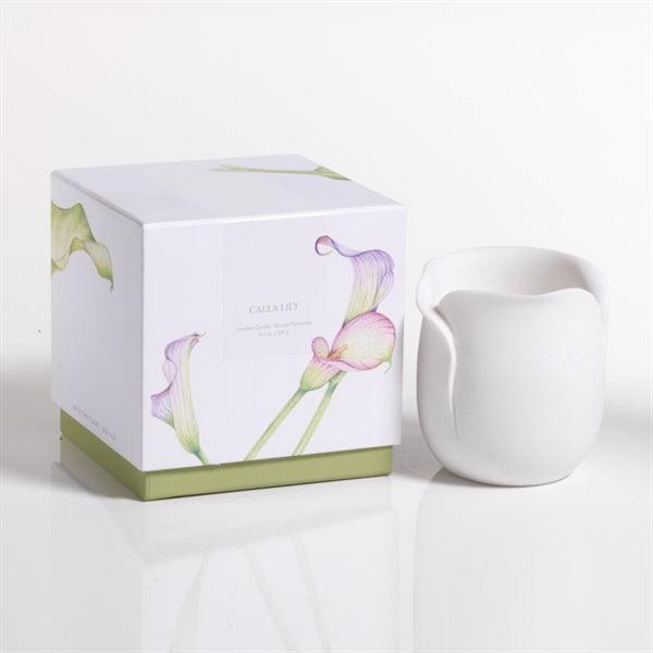 Zodax Apothecary Guild Sandstone Candle Cup Calla Lily 8.1oz - A Secret Admirer