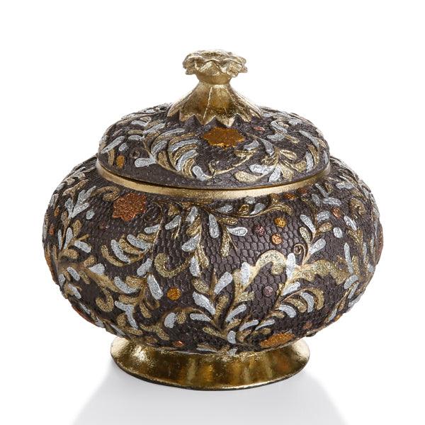 Zodax Bonbon Lace Design Cinnamon Bark Scented Candle 3.5oz - A Secret Admirer