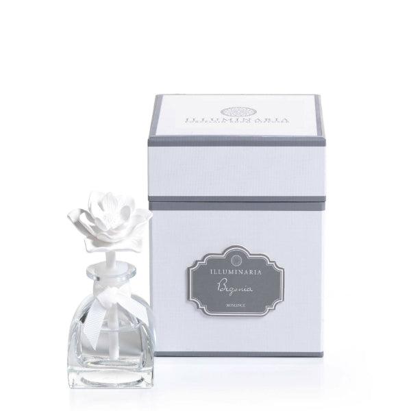 Zodax Illuminaria Mini Porcelain Diffuser Begonia 1.4oz - A Secret Admirer