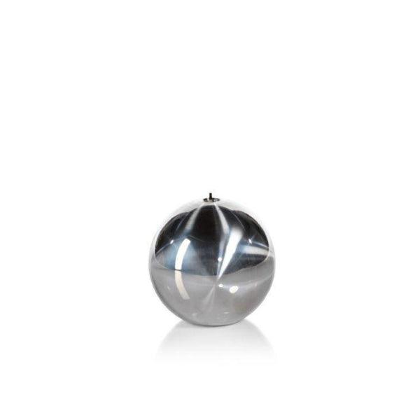 Zodax Metallic Titanium Ball Candle Medium 4" - A Secret Admirer
