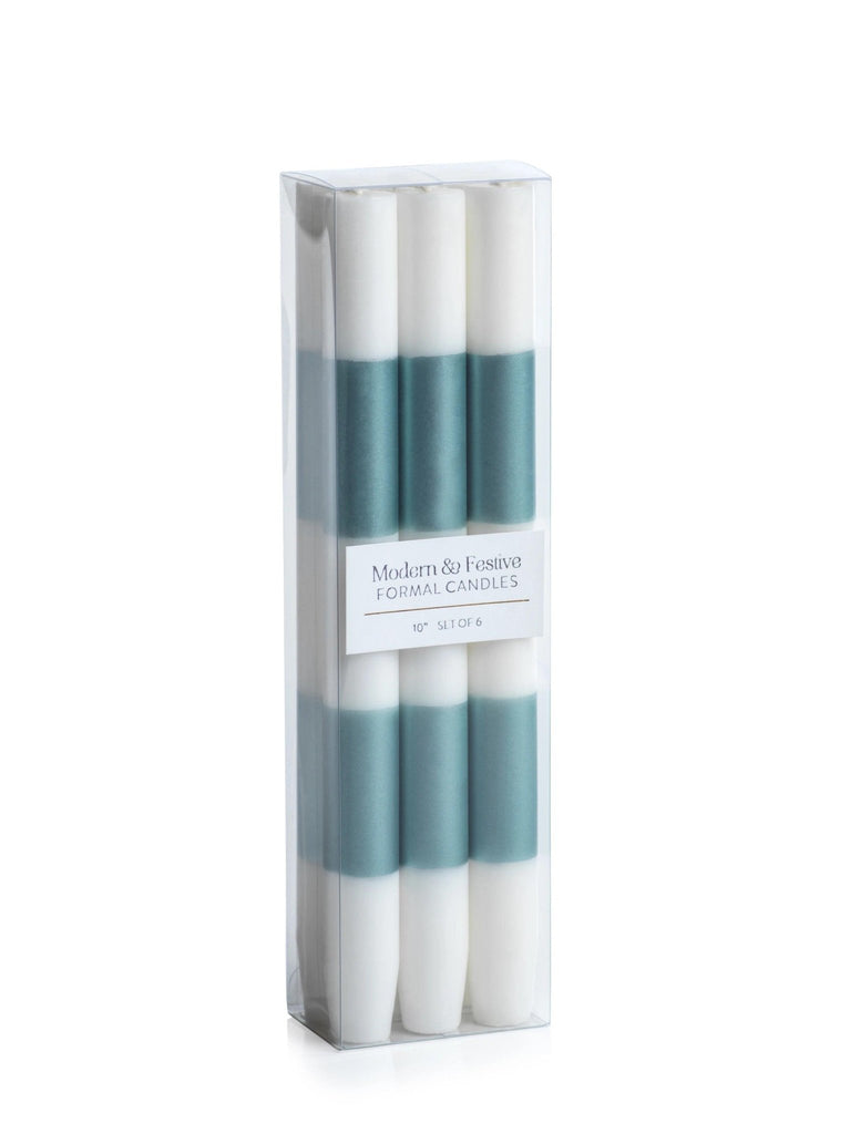 Zodax Modern & Festive Metallic Formal Taper Candles - Box of 6 - A Secret Admirer
