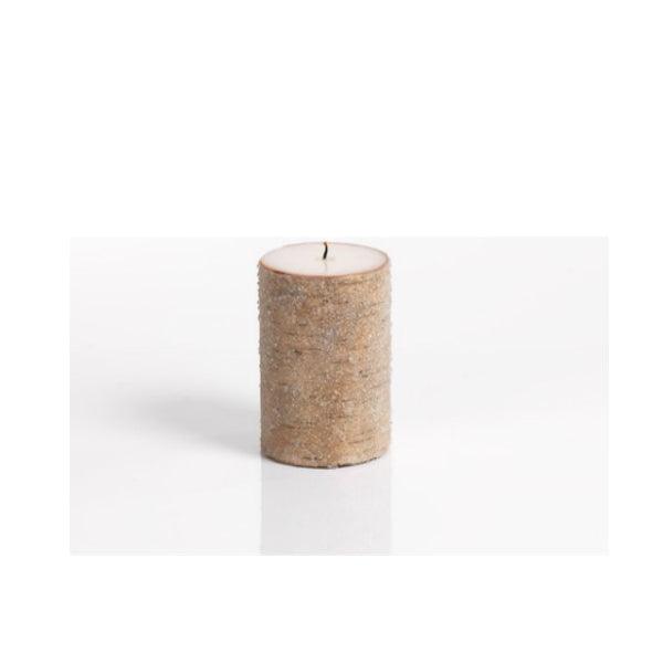 Zodax North Star Frosted Bead Birchwood Candle with Trim Small - A Secret Admirer