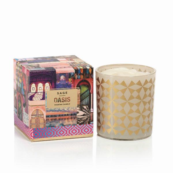 Zodax Sage Scented Candle - Oasis 9oz - A Secret Admirer